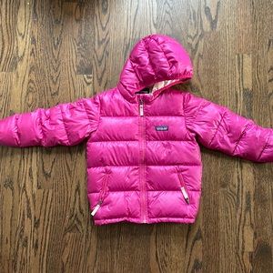 Patagonia girls hot pink coat